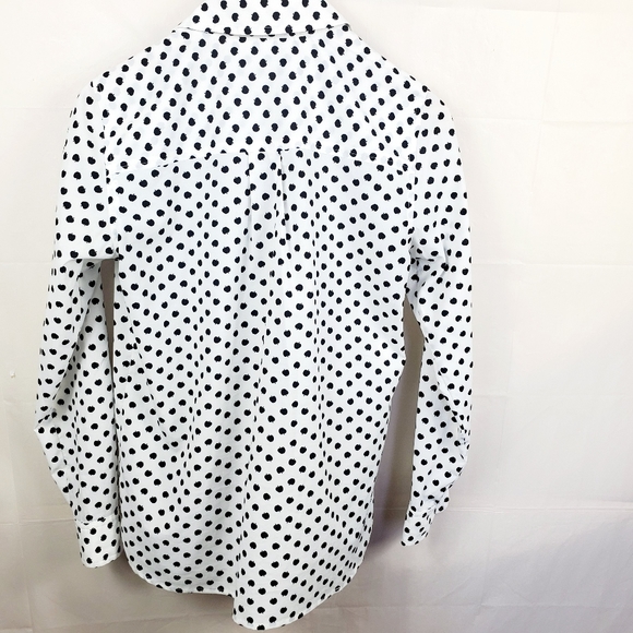 Jones New York XS Button Down White Black - Picture 9 of 13